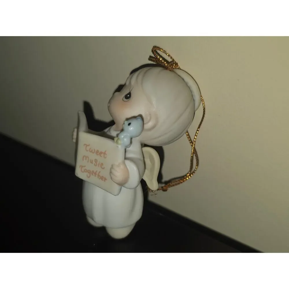 Precious Moments 1996 15 Years Sweet Music Together 530840 Angel Ornament Enesco
